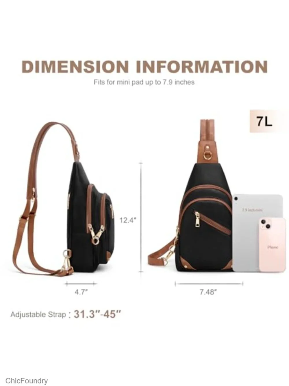 RFID Anti Theft Convertible Sling Backpack Crossbody Purse